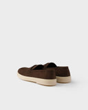 2DG166103 נעליים פרא BROWN PRADA