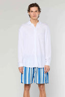 Stripe 829 L.Blue Swimwear Ainker