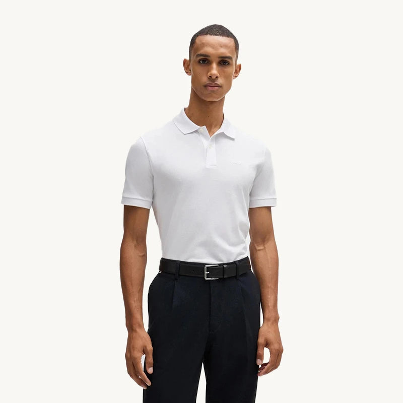 חולצת פולו בוס BOSS 50468362 WHITE