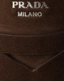 2DG166103 נעליים פרא BROWN PRADA