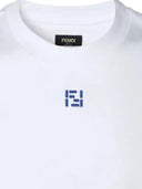 FY0936ARYY טי-שרט פנ WHITE BLUE FENDI