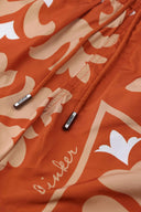 Flower 824  Terracotta Swimwear Ainker
