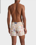 Vilebrequin Men's Fish Print Swim Shorts - Beige MOOEB128