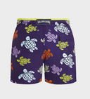 Vilebrequin Men's Turtle Print Swim Shorts - Purple MOKEB136