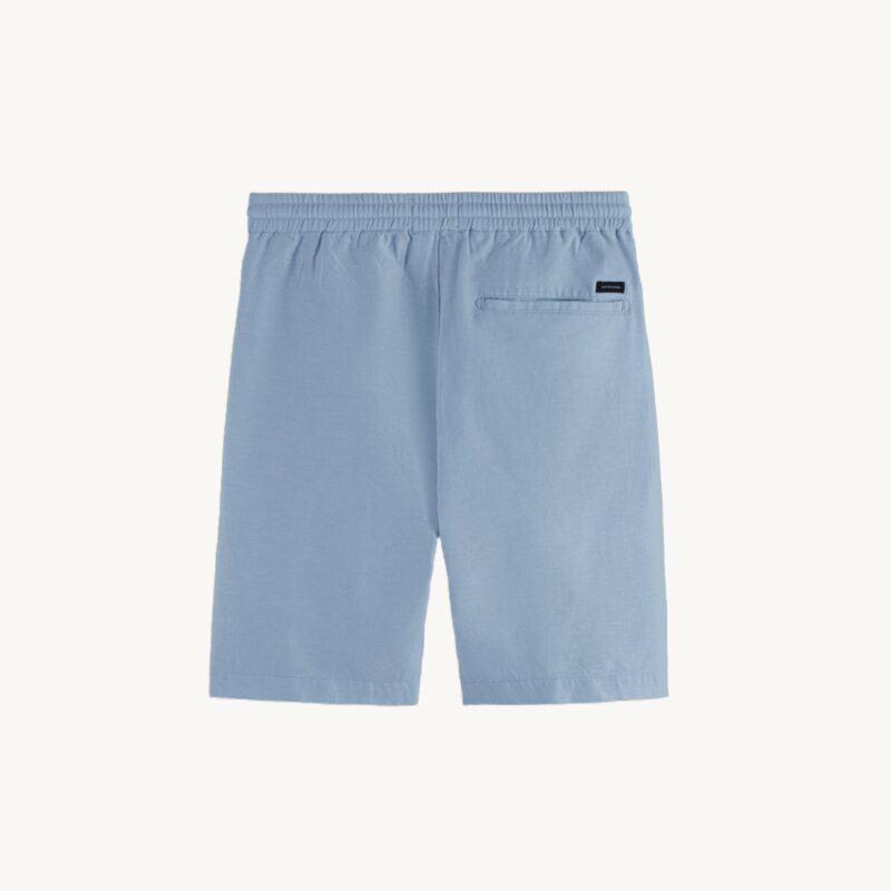 WARREN COTTON LINEN JOGGER SHORT 367169862 BLUE NAVY