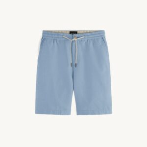 WARREN COTTON LINEN JOGGER SHORT 367169862 OFF-WHITE